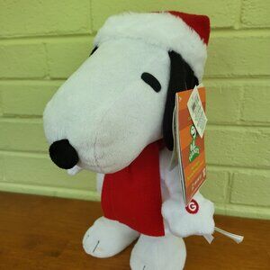 Peanuts Snoopy Santa Dancing Doll Toy Music 2013 Plays "Linus and Lucy" NEW T7